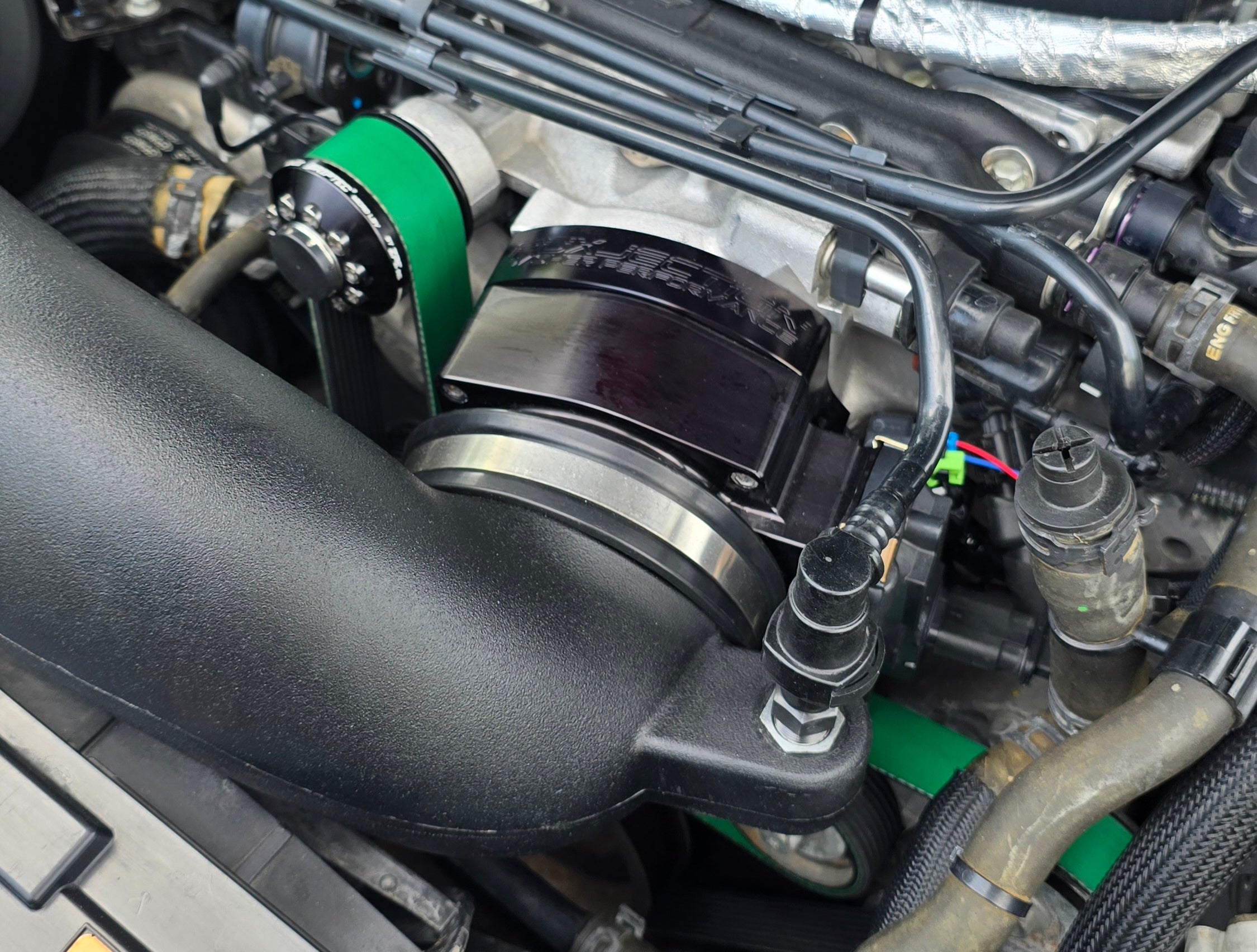 103 low profile coupler installed on Cadillac CT5-V Blackwing with JLT 5-inch intake