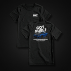 Wisher Performance Graphic Tee. Wisher Performance front logo and Camaro ZL1 back saying Quench your supercharger's thirst this summer. Powered by AuxJection.
