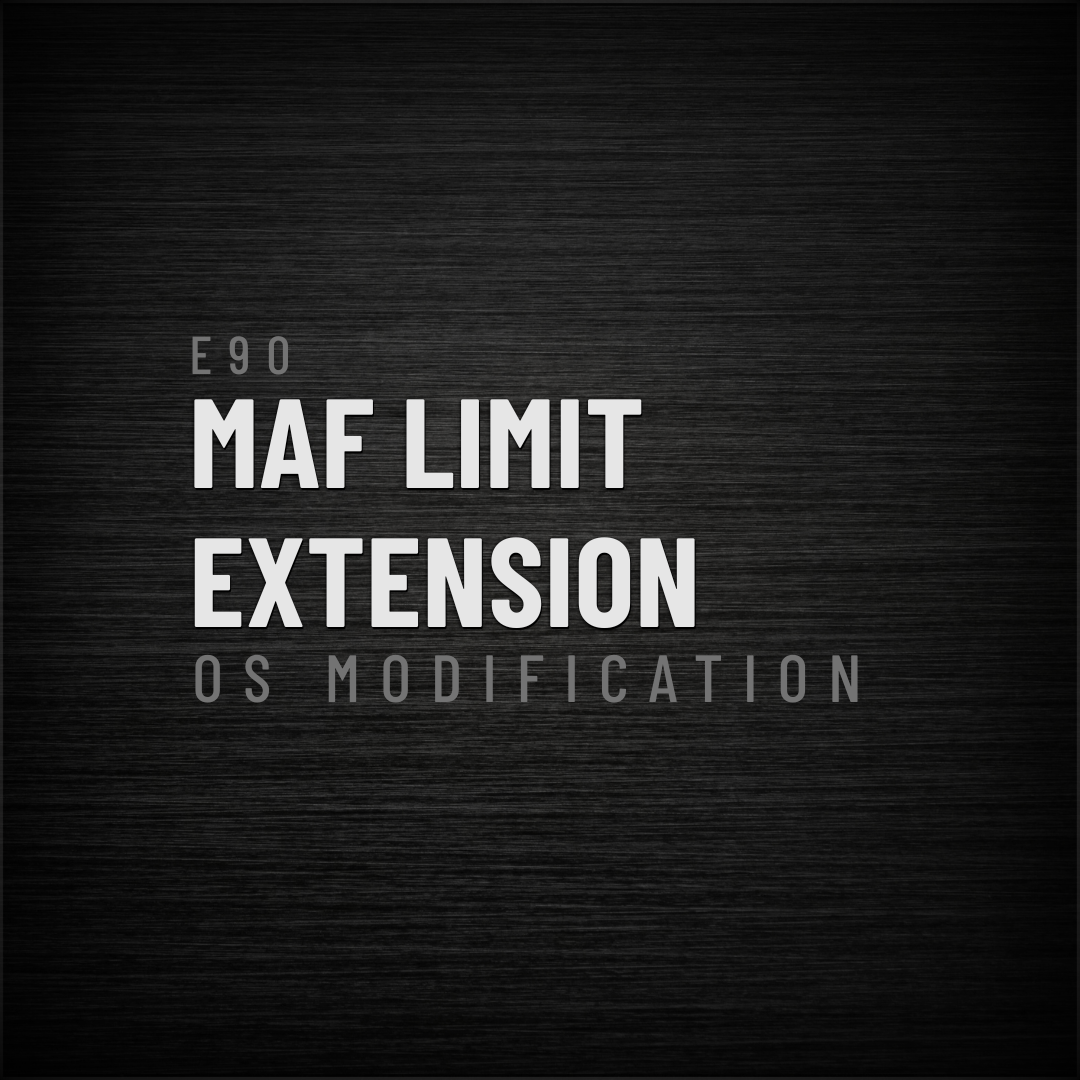 Mass Airflow Flow (MAF) limit extension software for GM E90 ECUs to support high horsepower forced induction builds