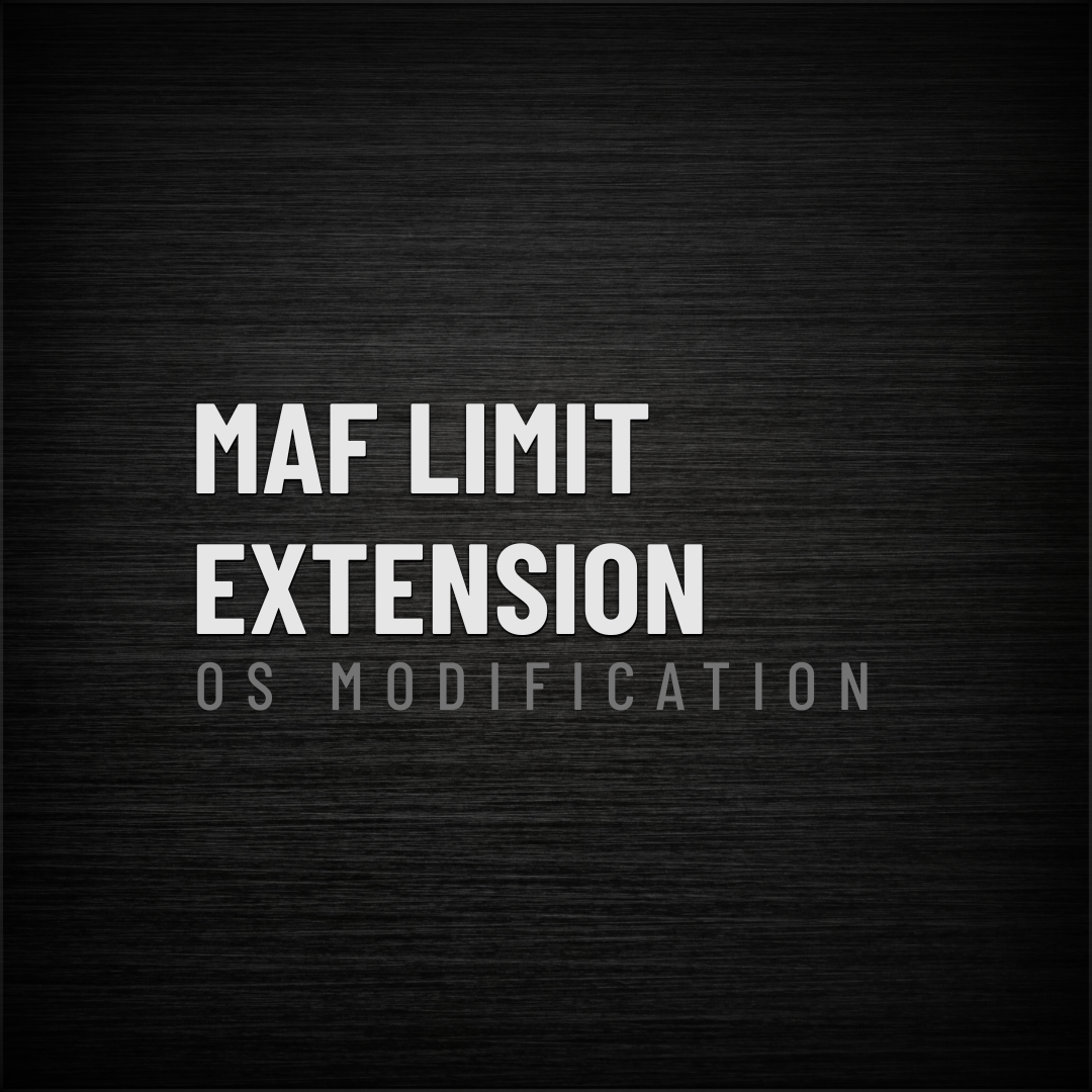 Mass Airflow Flow (MAF) limit extension software for GM ECUs to support high horsepower forced induction builds