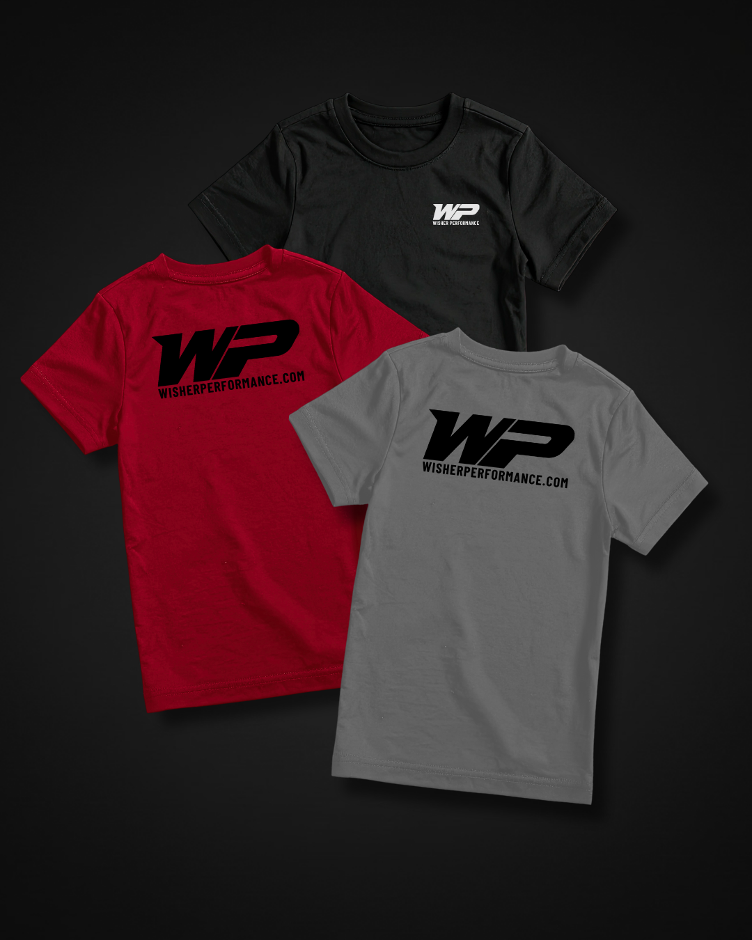 Wisher Performance Logo Tees for classic every day wear